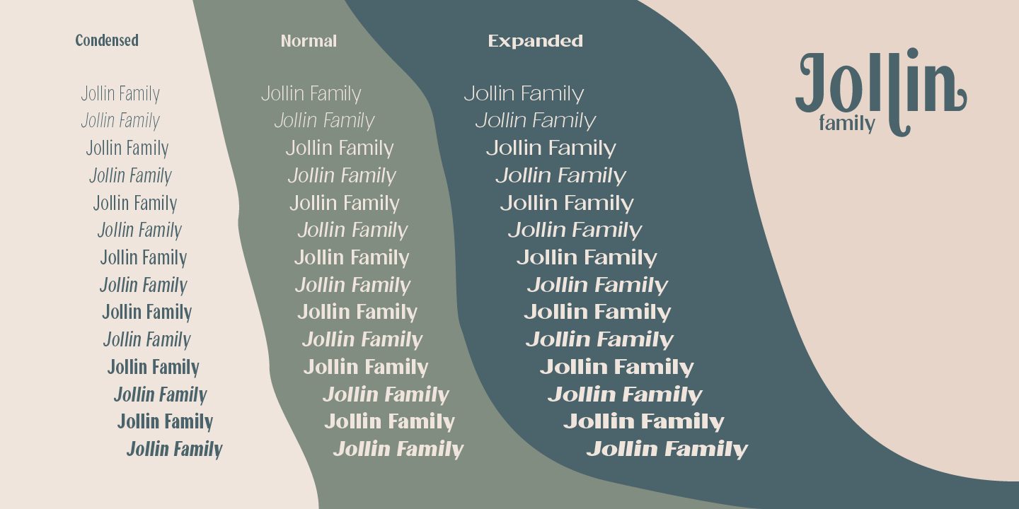 Example font Jollin Family #9